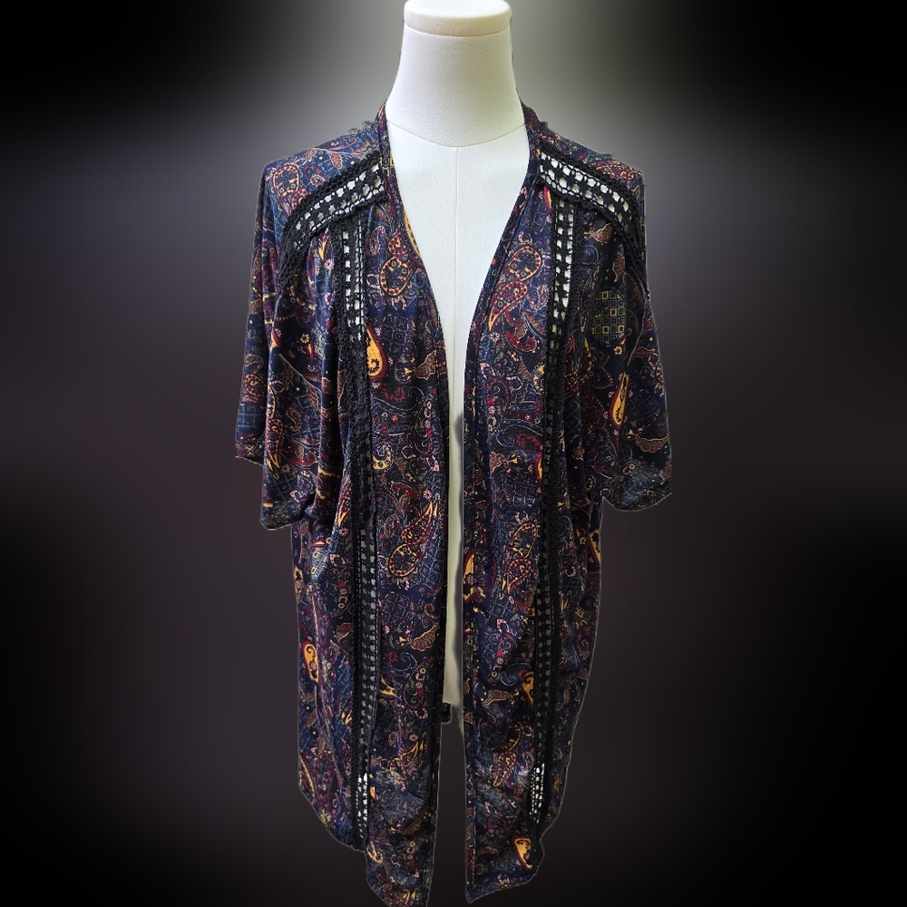 Rue21 Multicolor Paisley Kimono
